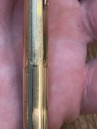 Bolígrafo Sheaffer Chapado Oro Vintage