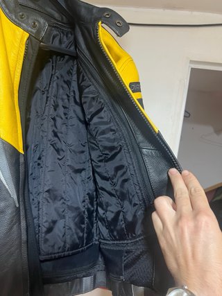 Chaqueta Moto Dainese Negra y Amarilla