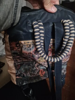Mochila Anekke azul y multicolor