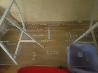 Mesa de cristal moderna