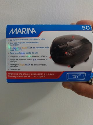 Aireador Marina 50 para acuarios hasta 60L