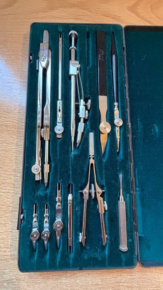 Juego Compases Profesionales Kern Swiss 1965