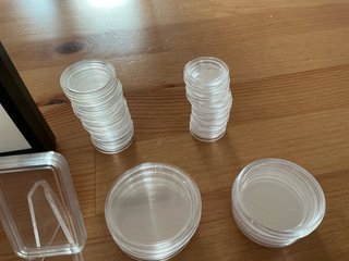 Cápsulas protectoras monedas plata y de colección.