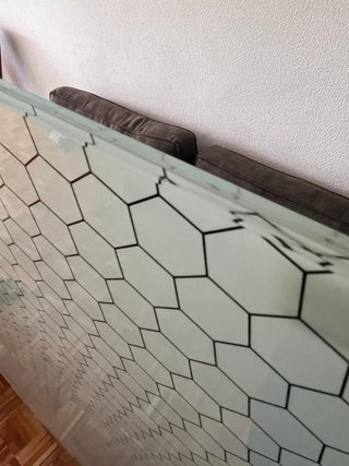 Cristal mesa de escritorio GLASHOLM