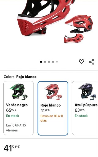 Casco Lixada Integral Desmontable Niños
