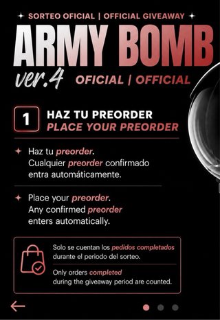 ⟭⟬⁷ BTS ARMY Bomb Lightstick no oficial (fanmade)