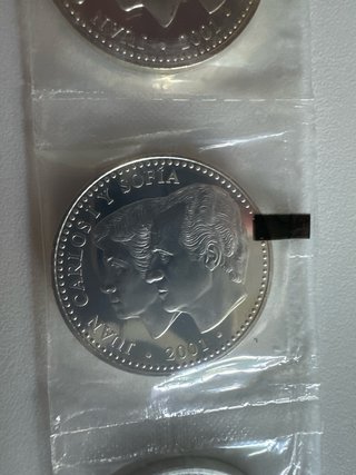 Lote de 10 Monedas 2000 PTS Plata 2001