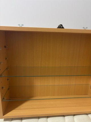 Vetrina in legno e vetro