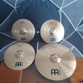 Platos Meinl Bronze + Funda batería percusión