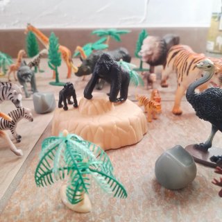 Juego de animales de zoo