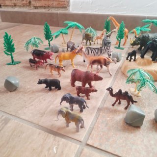 Juego de animales de zoo
