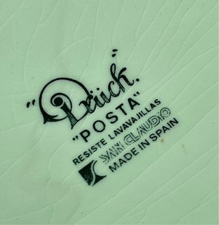 Juego de vajilla clásico porcelana “Postas”
