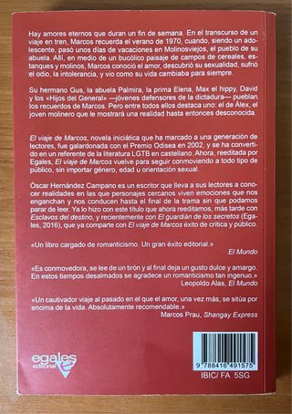 Libro “El viaje de Marcos” - Óscar Hernández