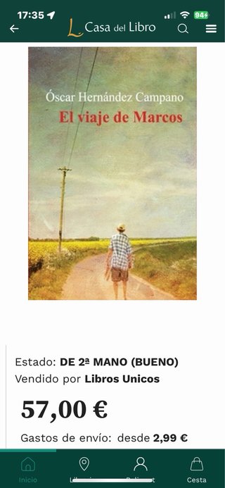 Libro “El viaje de Marcos” - Óscar Hernández