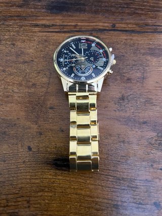 Reloj Geneva Dorado Lujo Deportivo