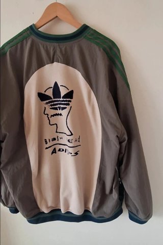 Sudadera Adidas Brain Dead Beige/Verde