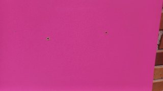 Escritorio rosa de madera