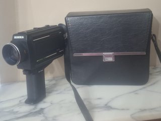 Videocámara vintage súper 8 negra