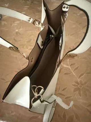 Bolso de vestir grande blanco