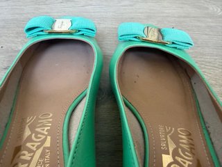 Salvatore Ferragamo Verde Menta Talla 36,5
