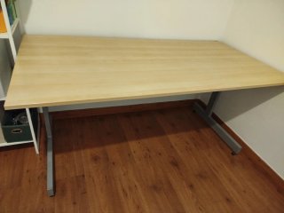 Escritorio madera y metal 160*80*75