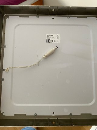 Plafón LED Cuadrado Metal y Plástico