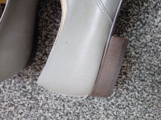 Scarpe Oxford uomo pelle grigia 44 vintage grigio