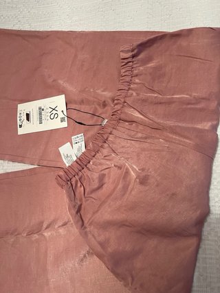 Pantalón Palazzo Stradivarius Rosa Talla XS