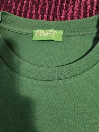 Camiseta manga corta Benetton verde