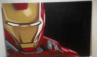 Cuadro Iron Man Lienzo - 87cm ancho x 57cm alto
