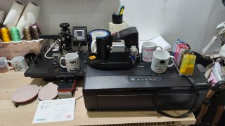 Lote Sublimación Epson A3 STYLUS 1500W + Plancha +