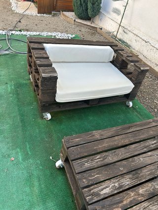 Conjunto Muebles Palets Jardín