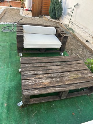 Conjunto Muebles Palets Jardín