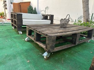 Conjunto Muebles Palets Jardín