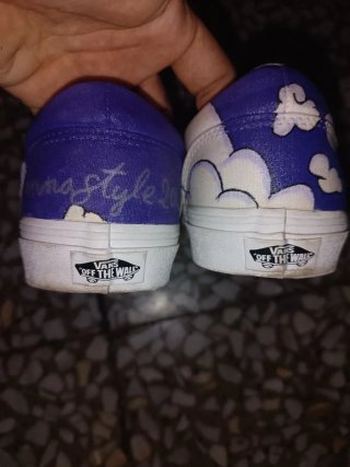 Vans Personalizadas Anime Luffy Gear 5 Talla 42
