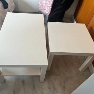 2 Mesas blancas Ikea: Salón y Auxiliar