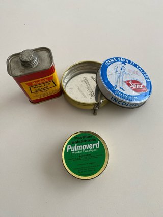 Lote 3 latas antiguas colección