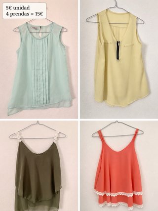 Lote 4 Blusas Talla Única