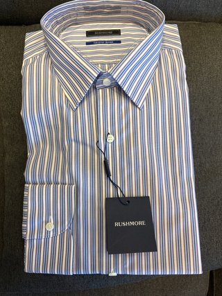 Camisa Rushmore Rayas Azul y Blanco