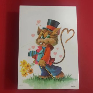 Paquete 100 Tarjetas Vintage nuevas Gatito