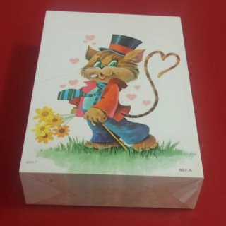 Paquete 100 Tarjetas Vintage nuevas Gatito