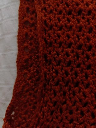 Chaleco crochet lana merino artesanal M/L