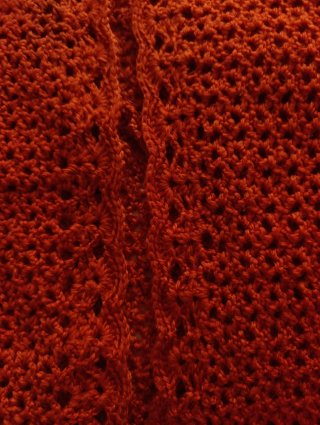 Chaleco crochet lana merino artesanal M/L