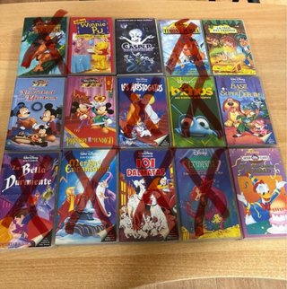 Lote Películas VHS Disney Clásicos