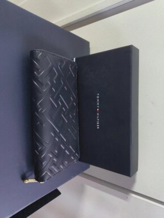 Cartera Tarjetero Tommy Hilfiger Azul Oscuro