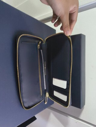 Cartera Tarjetero Tommy Hilfiger Azul Oscuro