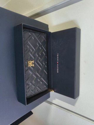Cartera Tarjetero Tommy Hilfiger Azul Oscuro