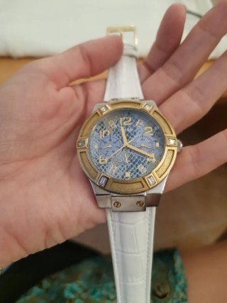 Reloj Guess W0289L2 Dorado y Blanco