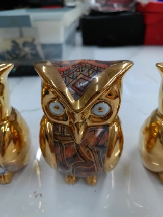 Lote 4 Búhos Porcelana Estil Artur