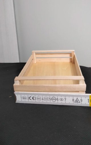 Cassetta contenitore in legno naturale handmade